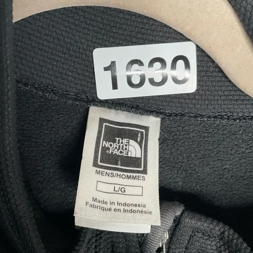 The North Face Base Layer Shirt 1/2‎ Zip Sweatshirt Black/Gray Thumb Holes Hike